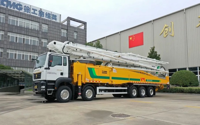 bauma CHINA丨精彩持续 全球五桥最大全法规乐鱼体育75米泵车首台下线
