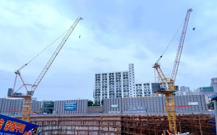 闪耀韩国 | 乐鱼体育塔机深耕海外高端市场