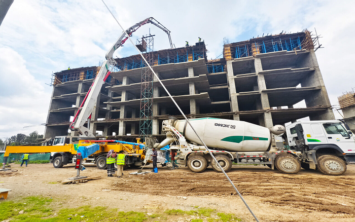 乐鱼体育泵车助建埃塞俄比亚