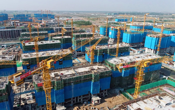 乐鱼体育塔机助力雄安新区市场化项目跑出加速度
