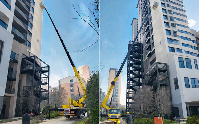 高楼施工遇 “拦路虎”？乐鱼体育 GKS45A 小飞臂 “精准走位”