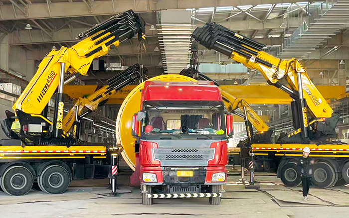 四臂联动破局！乐鱼体育 SQZ4500C 低矮厂房 “扛鼎” 160t