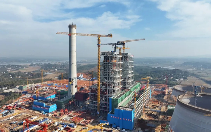 乐鱼体育XGT3100-160S超大塔助建大唐华银株洲百万火电项目