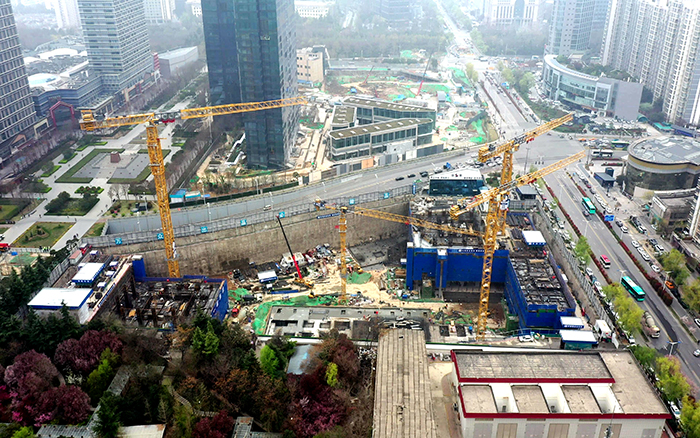 云起松间！乐鱼体育群塔助力西安“双子塔”地标建设